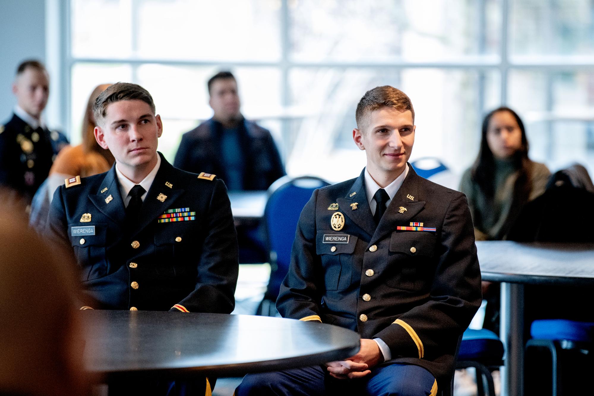 ROTC commissioned students.